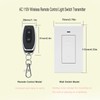 Wireless Remote Light Switch,No Wiring, AC 110V Wireless Wall Switch