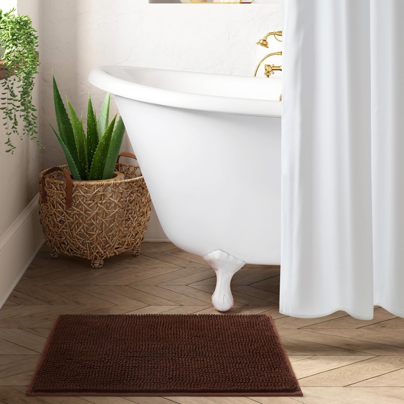 Moonlight Bedding Bath Mat Non Slip Anti Mould - Chenille