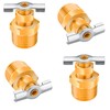 Evangenial 4-Pack 1/2'' RV Water Heater Replacement Drain Valve,Upgraded Durable