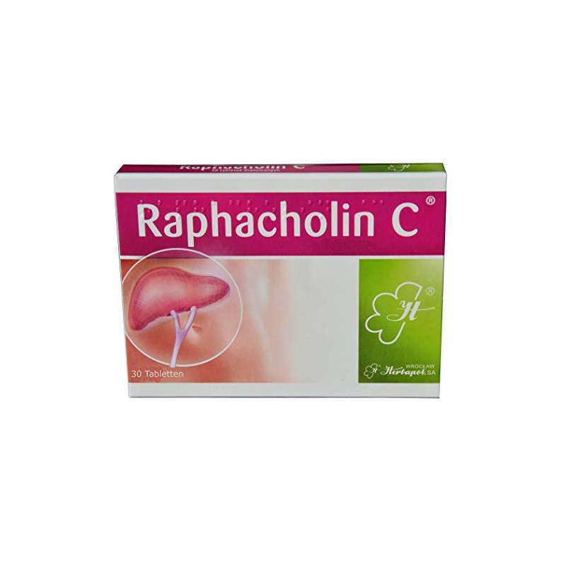 Raphacholin C, 30 Tabl., for Normal Bile Flow and Release,