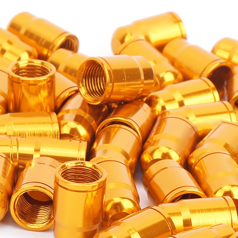 GUB 50Pcs Aluminium Alloy Schrader Valve Cap Bicycle Tyre Nozzle