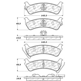 Centric (103.06660) Brake Pad, Ceramic