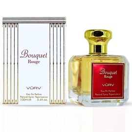 Vurv Bouquet Rouge Eau De Parfum For Women 100ML (3.4 OZ) Arabian Perfumes For Women With Bold, Spicy Blend of Saffron, Amberwood & Cedar, Long Lasting Womens Perfume for an Alluring, Woody Fragrance