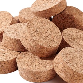 BENECREAT Pack of 12 Conical Cork Stoppers Made of Wood, 52 mm Replacement Corks Made of Natural Softwood for Wines, Old Bottles, Glasses, Art, DIY Crafts