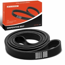 A-Premium Engine Serpentine Drive Belt Compatible with Ford & International Harvester Cars - F-250 Super Duty, F-350 Super Duty, F-450 Super Duty, F-550 Super Duty, 4600, 4700, 4700LP, 4800 & More