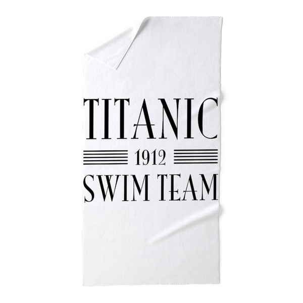 CafePress Titanic Swim Team 1912 30"x60" Absorbent Cotton Back, Soft
