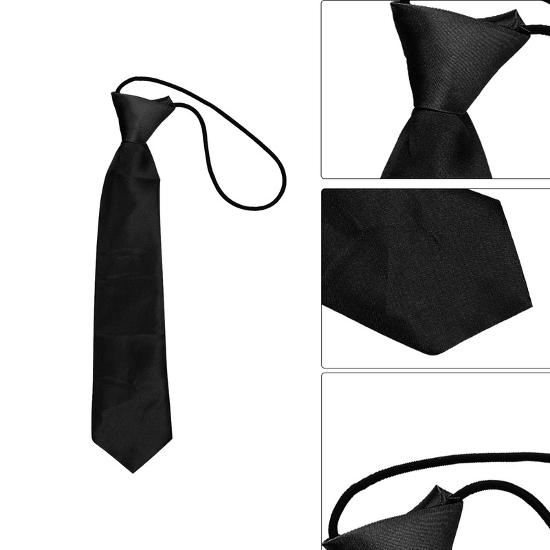Luckious Children's Tie - Solid Color Elastic Children's Tie For
