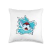 Shark Swimming Swimming goggles Summer Throw Pillow