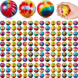 Wettarn 60 Pcs Tie Dye Party Stress Balls Colorful Foam Stress Relief Balls Bulk for Finger Exercise Stress Relief Rainbow Themed Events Birthday Carnival Reward Party Favors (2 Inch)