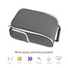 Golf Shoe Bag Wear Resistant PU Leather Portable Sports Travel