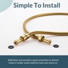 APLusee Titanium Gold Shower Hose, 59-Inch Extra Long Handheld Shower