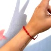 Unbranded 2pcs Lucky Red String Bracelet Kabbalah Amulet 7 Knots