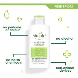 Crema Hidratante Facial Simple 125ml Piel Sensible Vegana