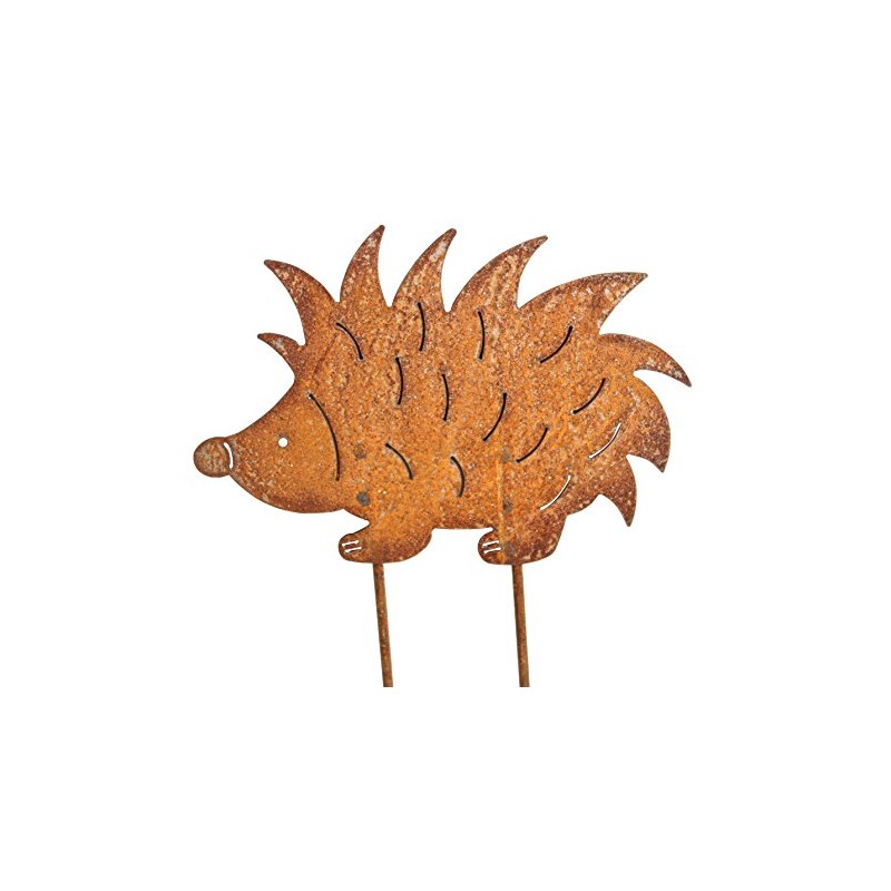 Garden Stake Hedgehog 25 cm x 18 cm Metal Rust