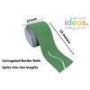Bright Ideas Corrugated Border Roll for School Displays, Nile Green,