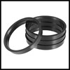 Hihaha 71.5mm to 64.1mm Universal Car Hub Centric Rings Black