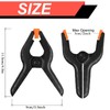 8 Pack Spring Clamps, 4.5inch Plastic Clips, Small Backdrop Clips,