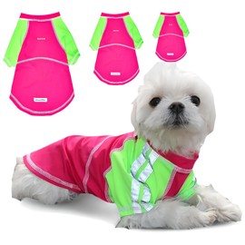 Louie de Coton® Sun Shirt for Dogs | Medium Dog Shirts | Dog Clothes with UV Protection Cooling T-Shirt for Pets | UPF50+ Max Protection from Sunburn | Dog Tshirts for Medium Dogs Made in USA