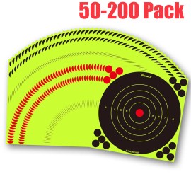 gockoutsport 50-200 Packs Shooting Targets Gun Rifle Paper Target Adhesive Exercise New - 100PCS