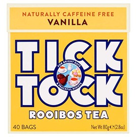 Tick Tock Rooibos Vanilla Tea, 40 Teabags (Pack of 4, 160 Teabags)