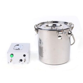 5L Electric Milking Machine Kit,Portable Electric Dual Head Sheep Goat Milking Machine,Cow Milker Vacuum Pump Livestock Milking Supplies with Stainless Bucket 110V