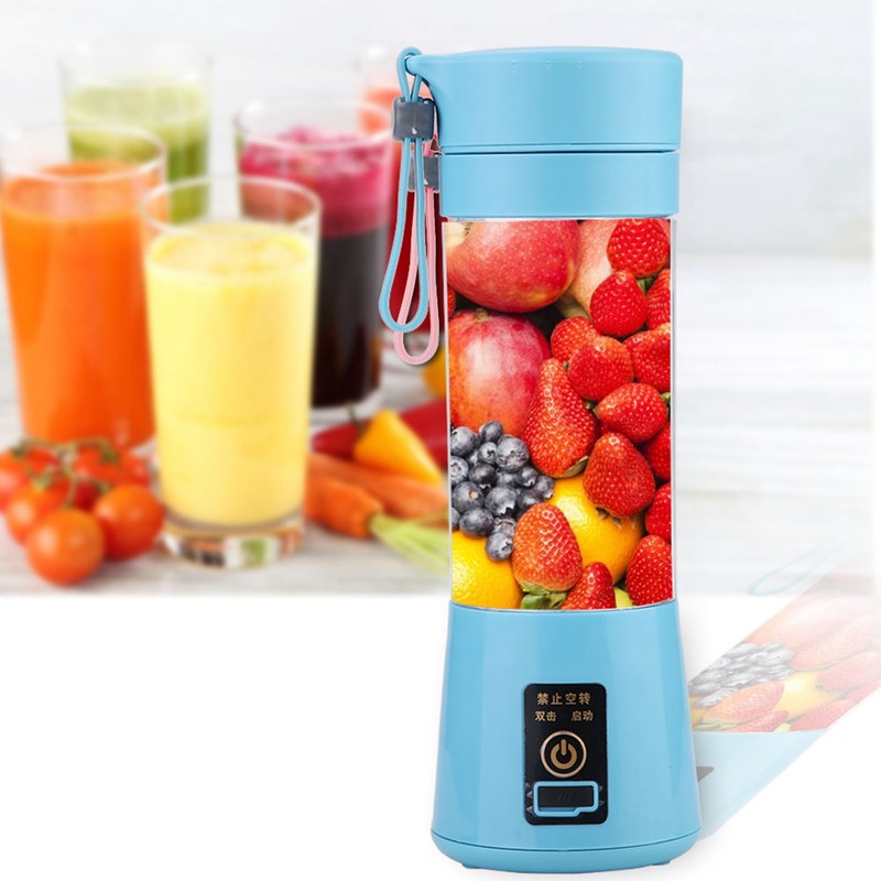 USB Portable Electric Fruit Juice Blender Machine Juice Extractor Double