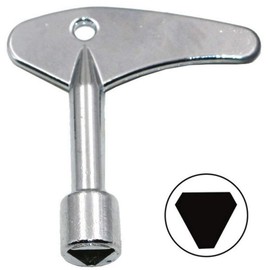 2PCS Triangle Key Utility Service Key Gas Electric Elevator Emergency Lift Door Lock Keys