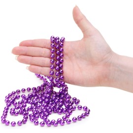 Christmas Concepts® 9ft Christmas Bead Chain - Christmas Bead Garlands - Christmas Decorations (Purple)