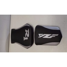 CUSTOM SEAT COVERS YAMAHA 2000 -2001  YZF R1 BLACK/SILVER C F.  CUSTOM  FRONT & REAR  SEAT COVERS