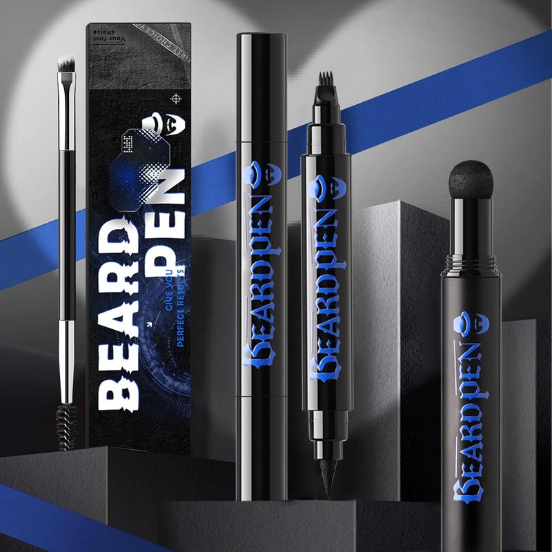 Noerrors Kit De Lápiz Para Barba, Lápiz Rellenador De Barba