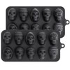 Webake Skull Chocolate Mold with 5 Different Shapes, Silicone Skeleton