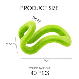 Pack of 40 Flocked Clothes Hanger Hooks, Mini Hooks, Non-Slip Hooks, Multifunctional Clothes Hanger Hooks, Clothes Hanger Link Hooks, Coat Rack Accessories