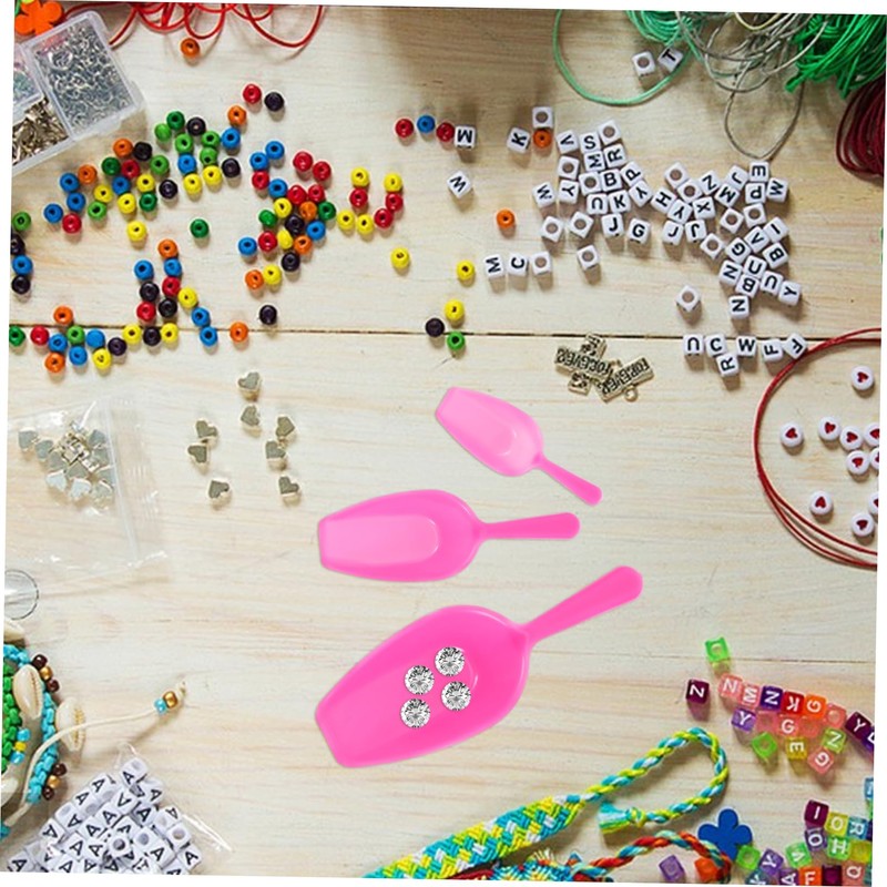 jojofuny Mini Jewelry Scoop Set for Beads and Diamonds 3pcs