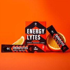 Upsters Energylytes I Electrolyte Powder with 160 mg Caffeine I Energy Drink I Concentration I 30 Portions for Hydrogenation I Sugar-Free and with L-Tyrosine I for Sports & Party I Orange