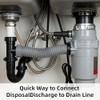 Flexible Garbage Disposal Drain Tube Replacement Kit for 1-1/2" Plumbing,