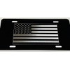 Engraved American USA US Flag Car Tag Diamond Etched on