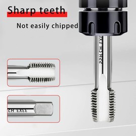 M11 x 1.25mm Thread Tap – HSS 6542 Extra Long Metric Machine Taps, 130mm (5.12") for Mold Repair and Fine Part Threading in Metalworking (1Pc)