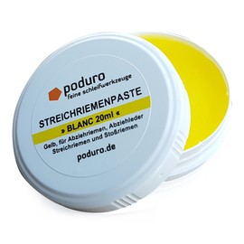 PODURO Blanc Yellow Leather Balm / Strop Paste for Strops and Peeler Leather