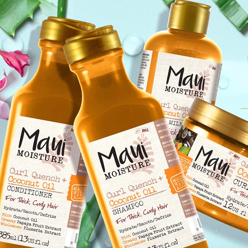Maui Moisture Coconut Oil Conditioner for Curly Hair, 385ml