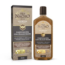TIO NACHO Shampoo Células Madre, Limpia y purifica con jalea real y células madre vegetales extraídas de goji, marrubio y centella asiática, Empaque  