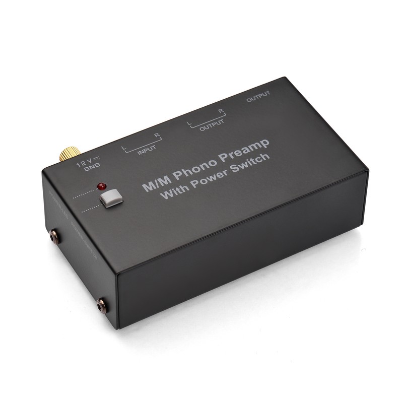M/M Phono Preamp with Power Switch Ultra-compact Phono Preamplifier Turntable