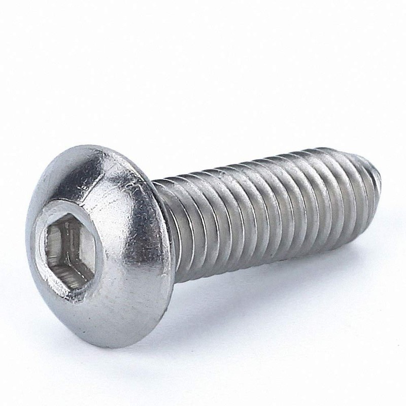 Button Head Screws Allen Socket Bolts A2/304 Stainless Steel Screws