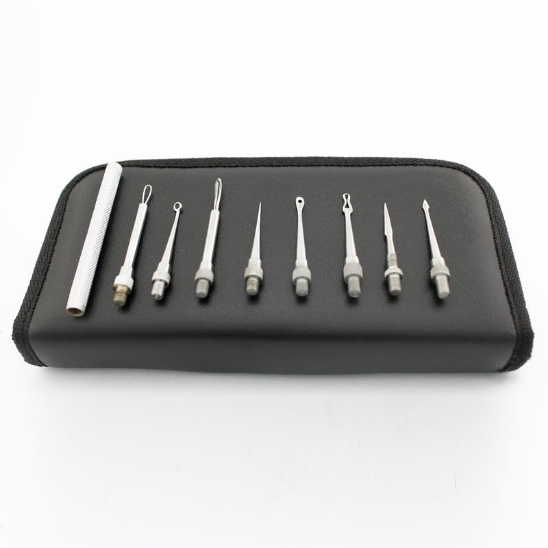 Blackheads from Skin Care Professional Comedone Extractor Kit 8 in
