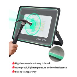 treoir treoir LED spotlight outdoor 30W, LED floodlight 3000LM super bright LED spotlight floodlight, 3500K warm white? IP66 waterproof outdoor spotlight for backyard, driveway, doors, garage, hallway, garden