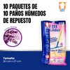 CLEAN IDEAS 100 Paos Humedos Ezee Glider Repuesto de Paos