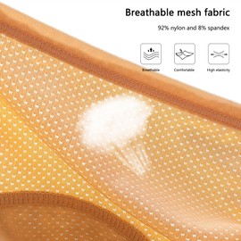 ZJHTK Incontinence Underwear for Women, Mesh Panties for Women Over 60, Plus Size Incontinence Briefs Washable, 4XL