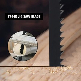 OTOTEC T744D Stichsägeblätter aus Hartstahl, 6 TPI 150 mm Arbeitslänge, gerade, schnelle Schneiden, T-förmig, Stichsägeblätter für Holz, Kunststoff, 5 Stück