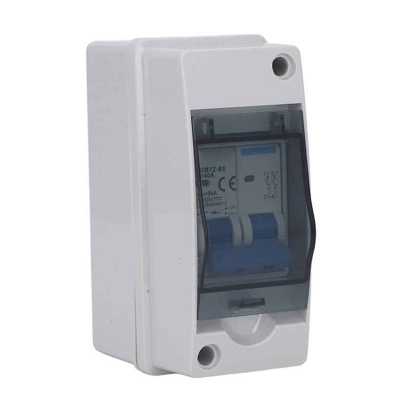 DC Disconnect Switch 40A Protective Transparent Cover Miniature Circuit Breaker