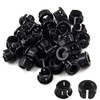 Uenhoy 30 Pcs Opened Snap Bushing 1/2" Mounting Dia Nylon