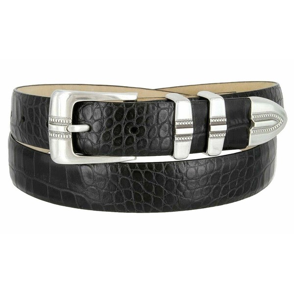 BS8216 Genuine Full-Grain Cowhide Leather Designer Golf Dress Belt 1-1/8"(30mm)